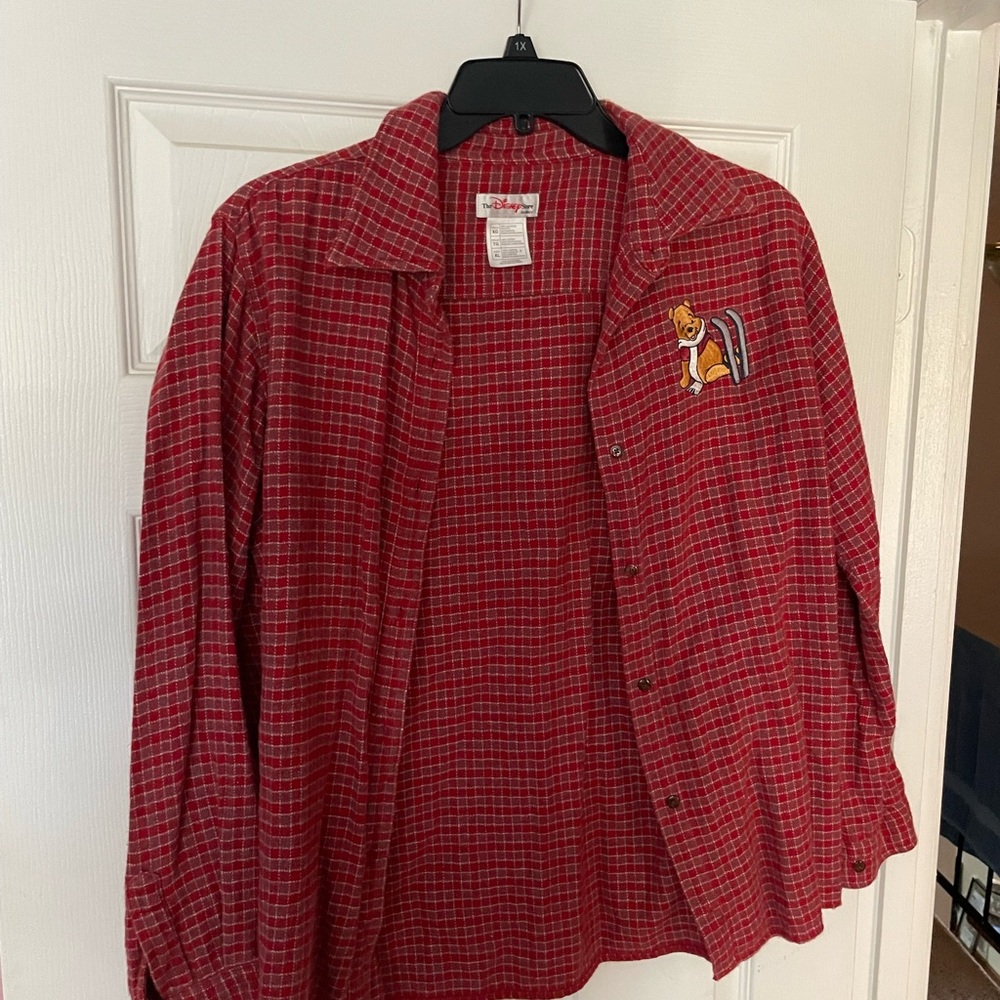 Disney Red and White Checkered Shirt